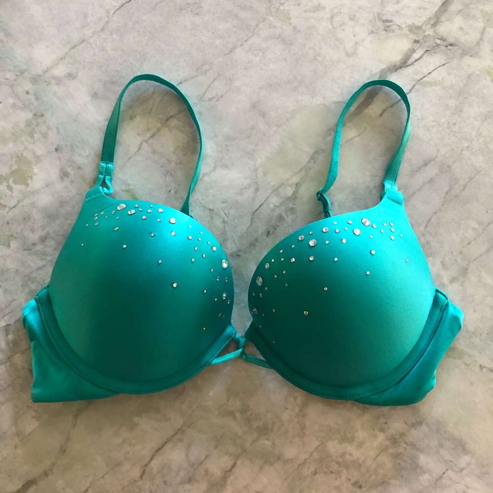 Victoria’s Secret rhinestone push-up bra